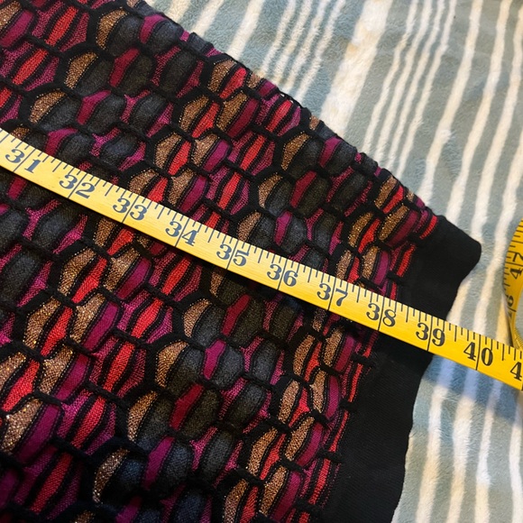 Lane Bryant Multi Color Semi Sheer Stretch Sweater Dress Size 14/16 - Picture 8 of 9